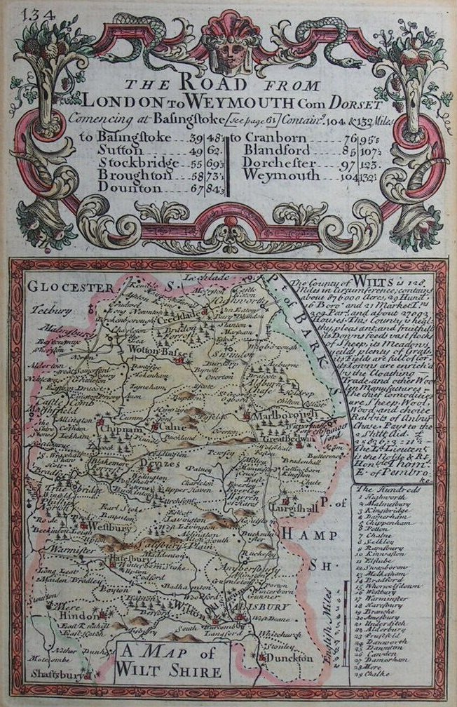 Map of Wiltshire - Owen & Bowen
